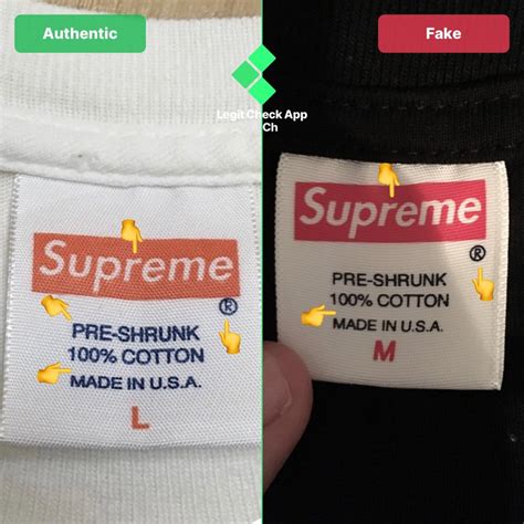 supreme tags real vs fake|real vs fake supreme shirts.